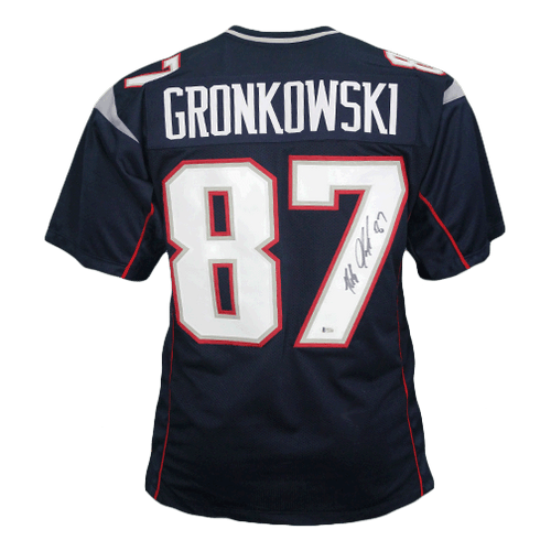 Rob Gronkowski Signed White Pro-Edition Jersey (Beckett) — RSA