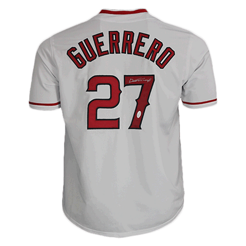 Vladimir Guerrero signed Anaheim Los Angeles Angels Home White Jersey BAS