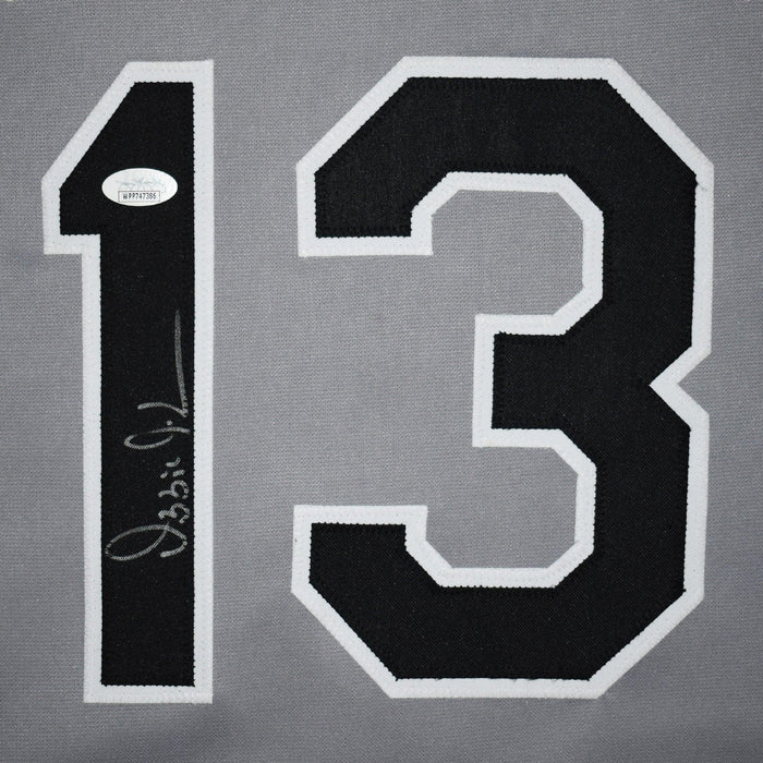 Ozzie Guillen Signed Autographed Black Baseball Jersey with JSA
