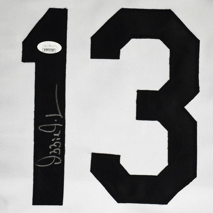 Ozzie Guillen Signed White Sox Throwback Jersey JSA