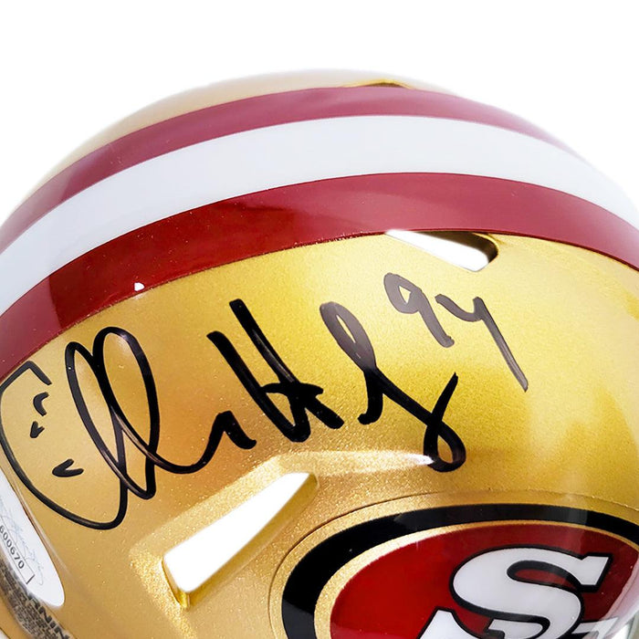 Charles Haley Signed San Francisco 49ers Speed Mini Football Helmet (J — RSA