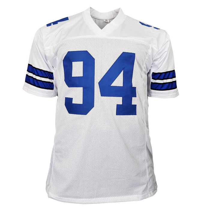 Charles Haley Signed Dallas White Football Jersey (JSA) — RSA