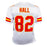 Dante Hall Signed Kansas City White Football Jersey (JSA) - RSA