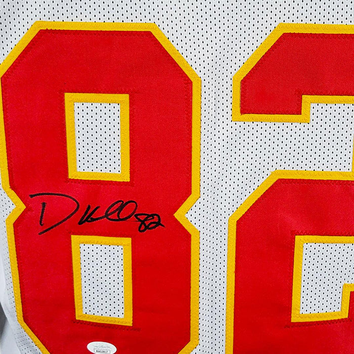 Dante Hall Signed Kansas City White Football Jersey (JSA) - RSA