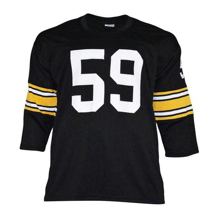 Jack Ham Signed Pro-Edition Black Long-Sleeve Stat Football Jersey Dobre  Shunka Inscription (JSA)