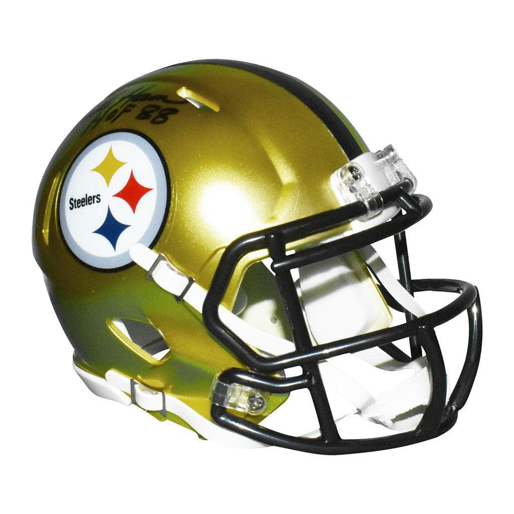 Jack Ham Signed Pittsburgh Steelers Flash Mini Helmet with HOF 88