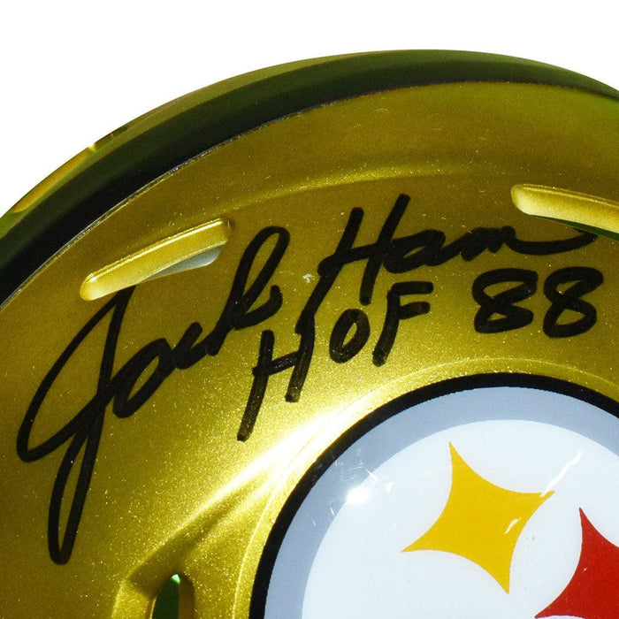 Jack Ham “HOF 88” Pittsburgh Steelers Signed FLASH Mini Helmet