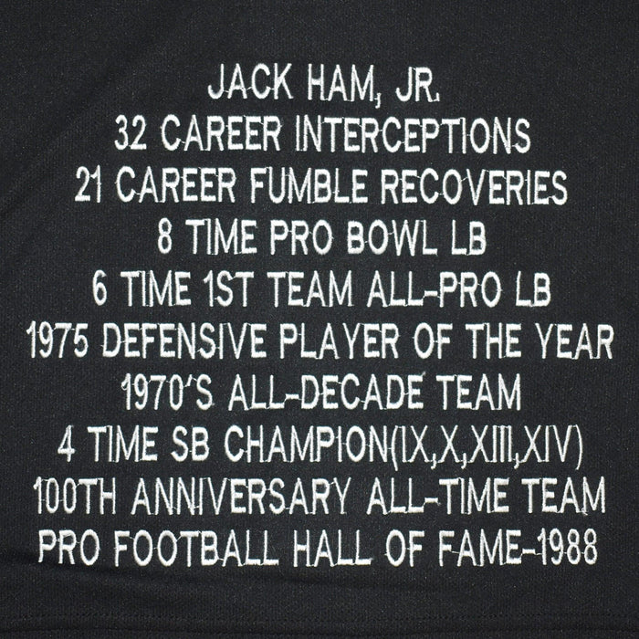 Jack Ham Autographed Signed Incscribed Pittsburgh Steelers Stat