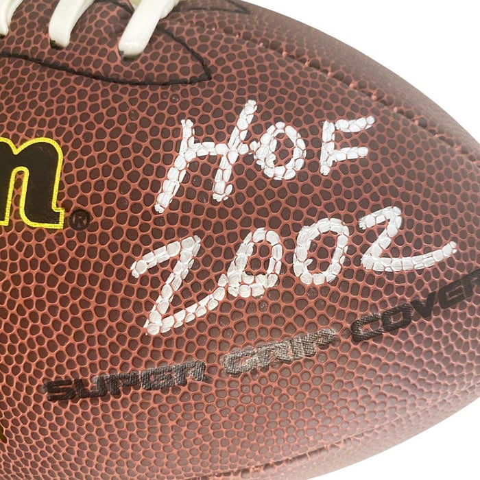 Dan Hampton Signed HOF 2002 Inscription Wilson Official NFL Replica Fo — RSA