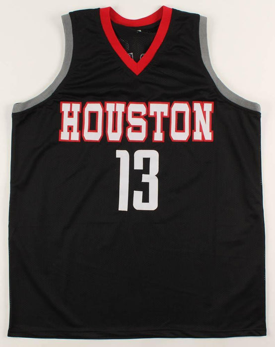 James Harden Signed Houston White Basketball Jersey (Beckett)