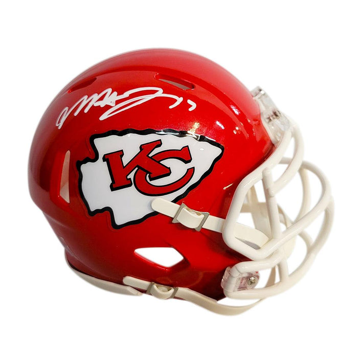 Mecole Hardman Signed Kansas City Chiefs Speed Mini Replica Football Helmet (Beckett) - RSA