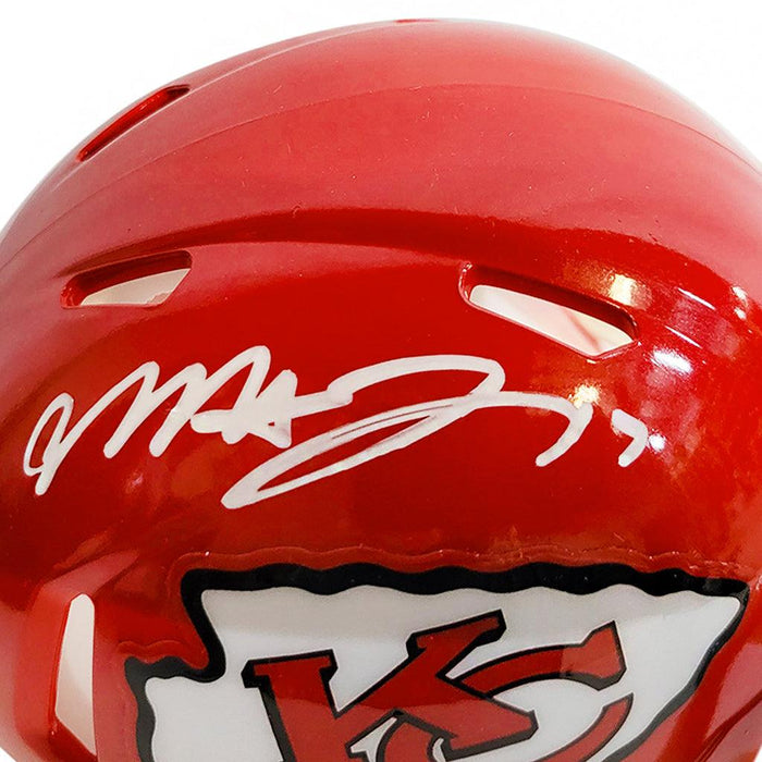 Mecole Hardman Signed Kansas City Chiefs Speed Mini Replica Football Helmet (Beckett) - RSA