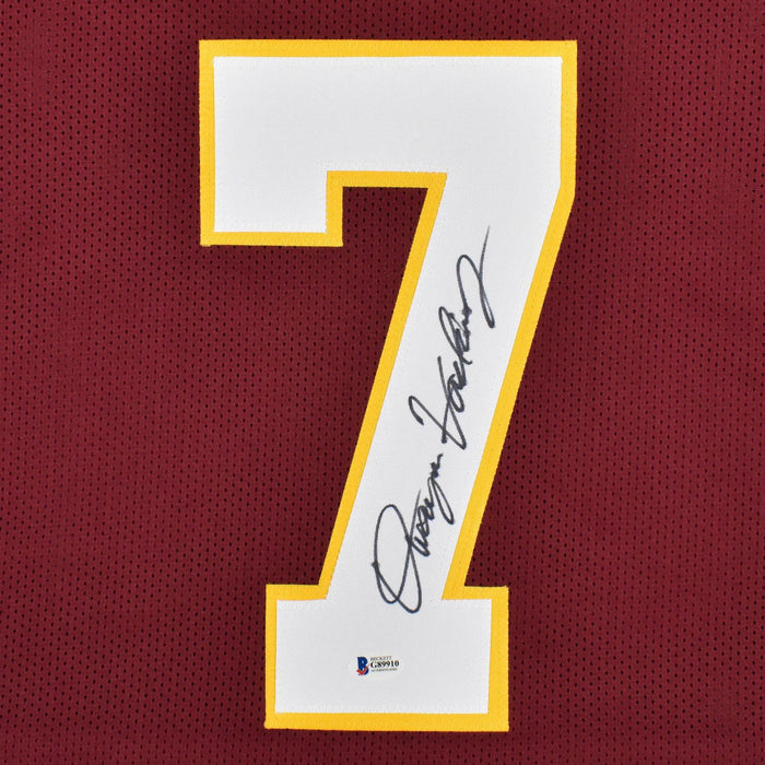 Dwayne Haskins Signed Pro-Edition Maroon Football Jersey (JSA) - RSA