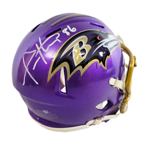 Ed Reed Autographed Baltimore Ravens Flash Speed Mini Helmet