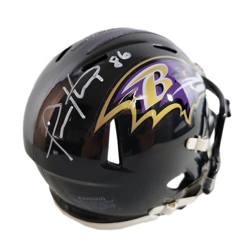 Ray Lewis Autographed Signed Baltimore Ravens Riddell Lunar Eclipse Replica  Full Size Helmet - Beckett QR Authentic