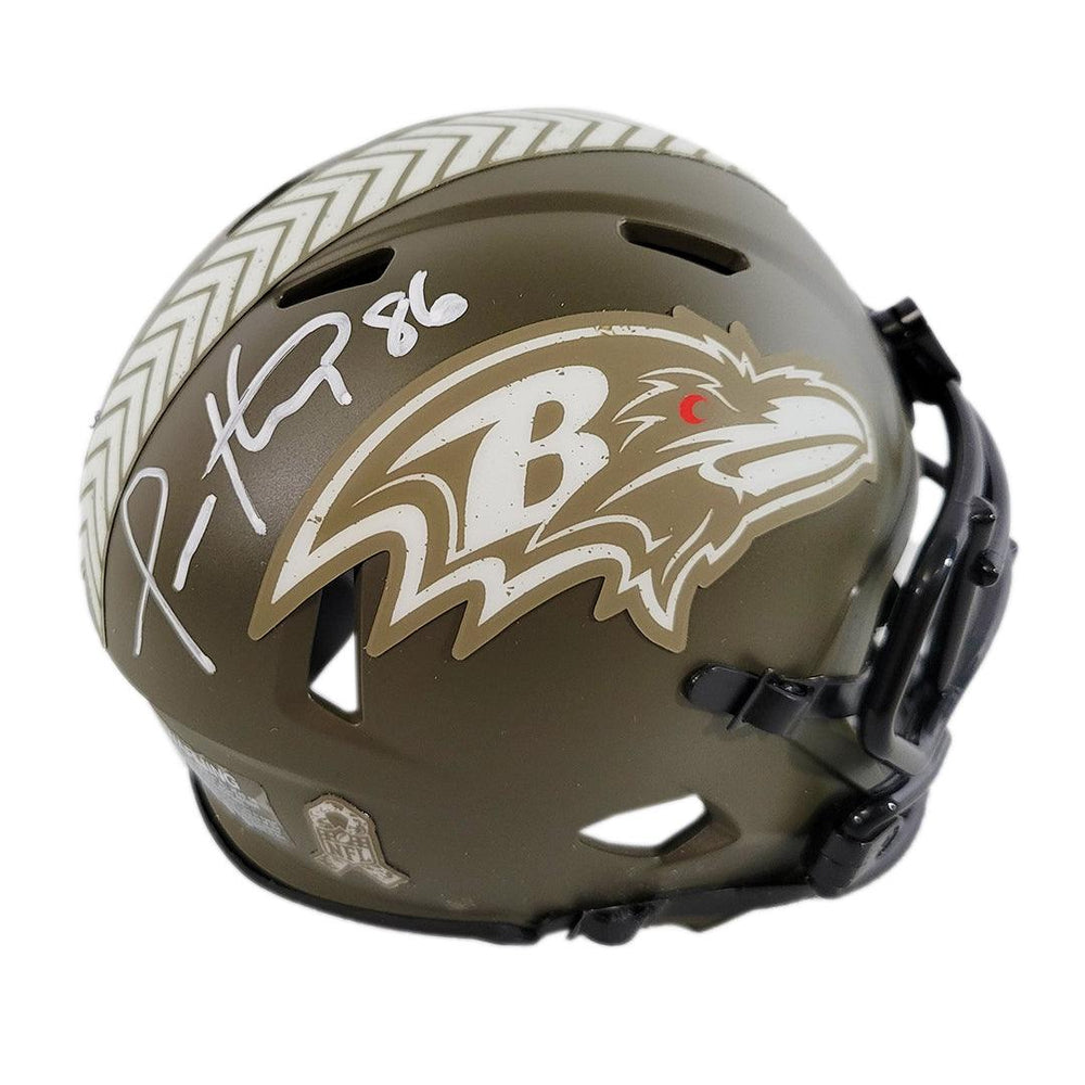 Todd Heap Signed Baltimore Ravens Salute to Service Speed Mini