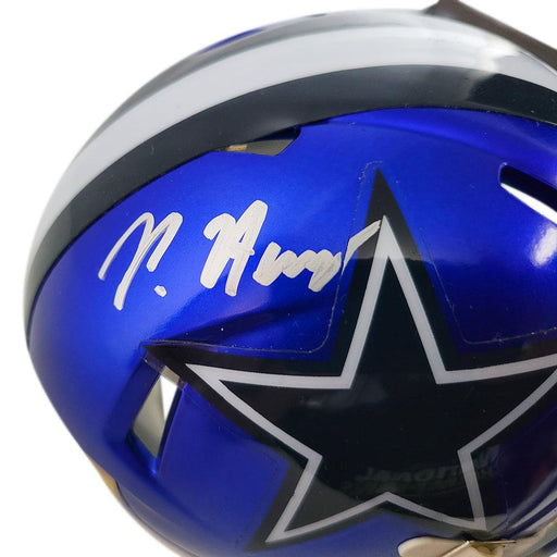 Peyton Hendershot Signed Dallas Cowboys Flash Speed Mini Replica Football Helmet (JSA) - RSA