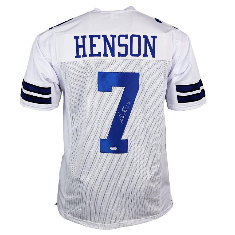 Drew Henson Signed Dallas White Football Jersey (PSA) - RSA