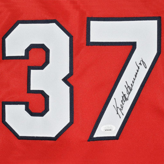 St. Louis Cardinals Keith Hernandez Autographed Pro Style Red Jersey JSA  Authenticated