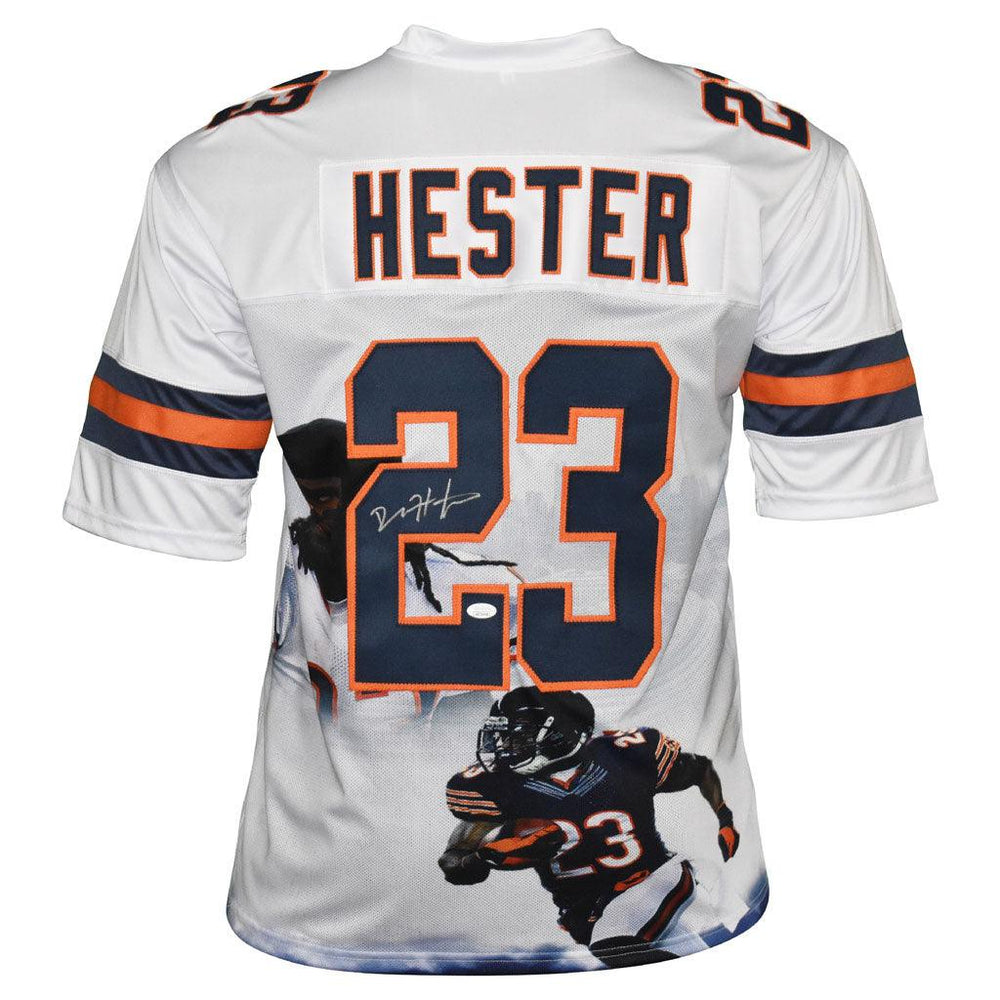 Devin Hester Autographed Orange￼ Pro Style Football Jersey JSA