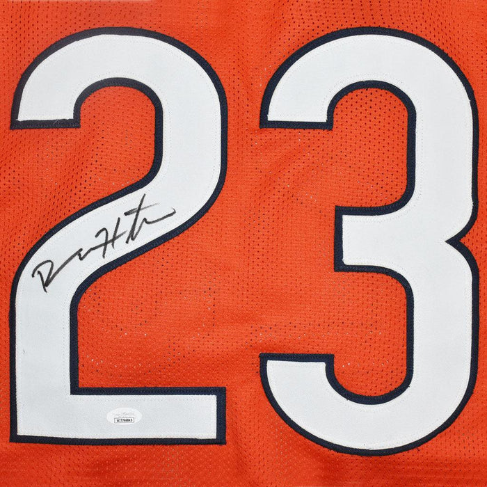 Devin Hester Autographed Orange￼ Pro Style Football Jersey JSA