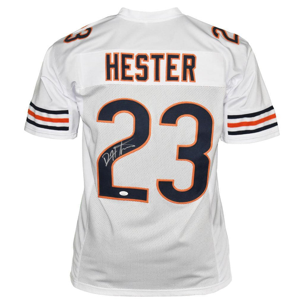 Devin Hester Signed Chicago White Football Jersey (JSA) - RSA