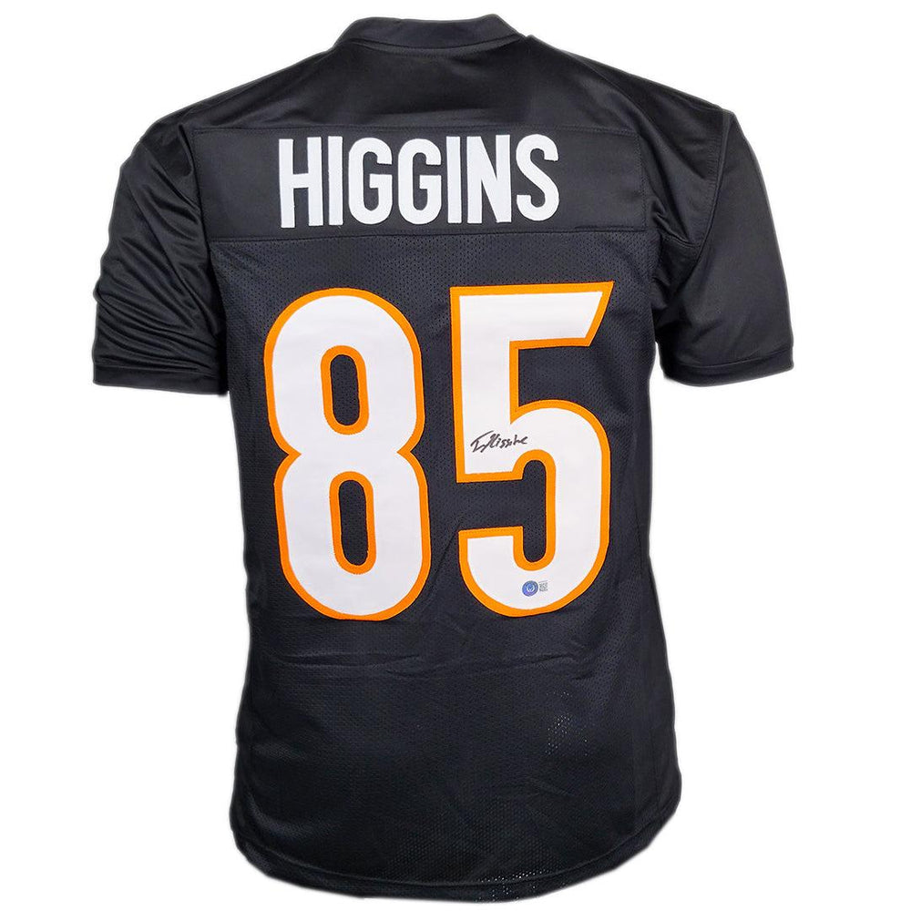 Tee Higgins Signed Cincinnati Black Football Jersey (Beckett) - RSA