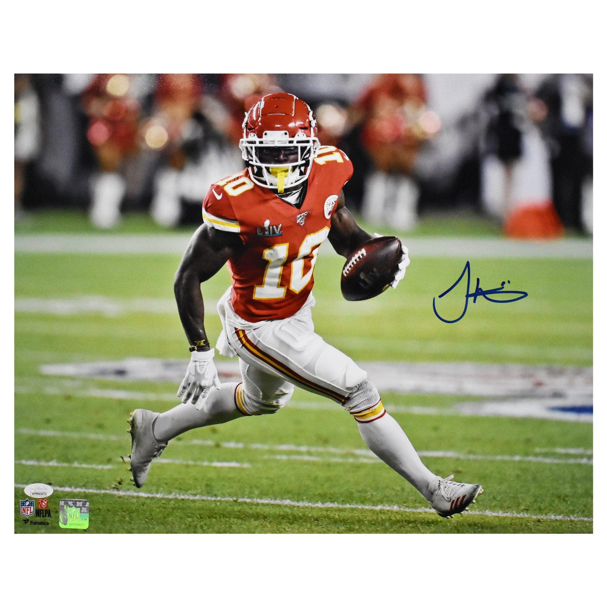 Tyreek Hill Signed Kansas City Chiefs White Jersey (Beckett COA