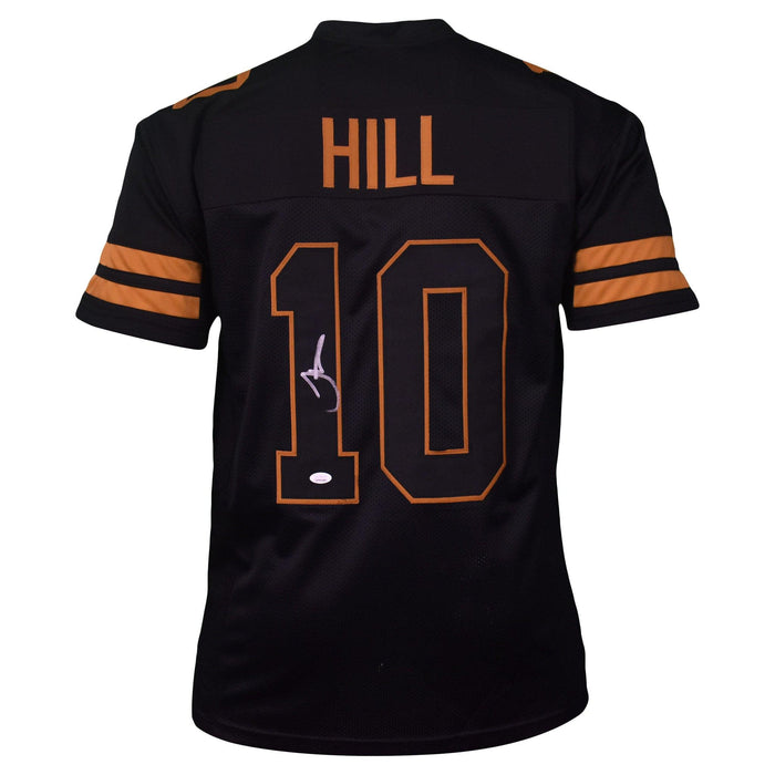 Tyreek Hill Autographed Pro Style Football Jersey Black (JSA)