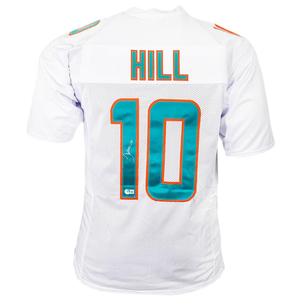 Tyreek Hill Autographed Miami Custom White Football Jersey - BAS