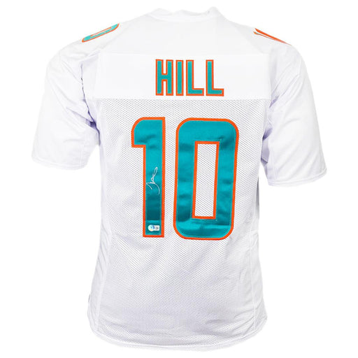 Tyreek Hill Signed Miami White Football Jersey (Beckett) - RSA