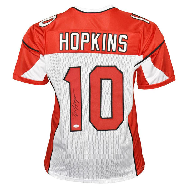 DeAndre Hopkins Pro Style Autographed Football Jersey White (JSA) — RSA