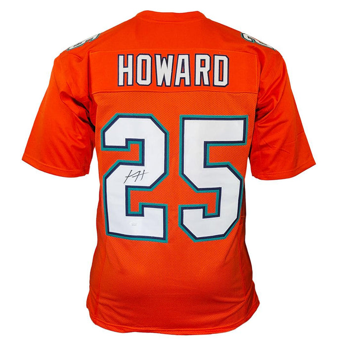 Xavien Howard Signed Miami Orange Football Jersey (JSA) - RSA