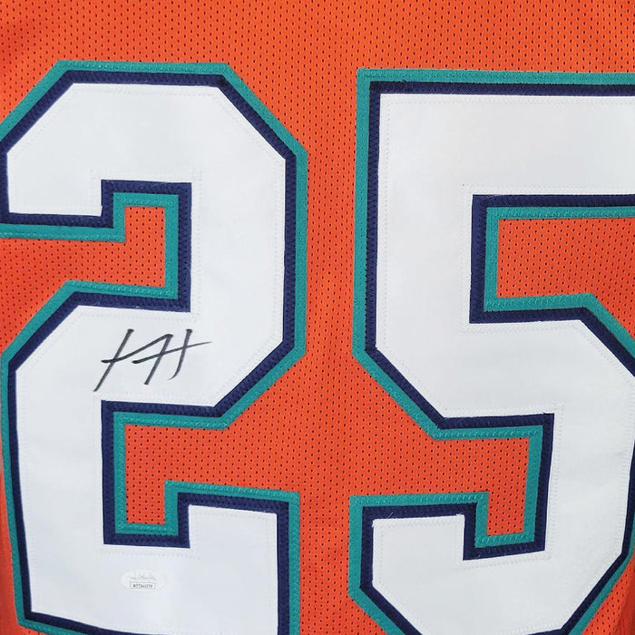 Xavien Howard Signed Miami Orange Football Jersey (JSA) - RSA