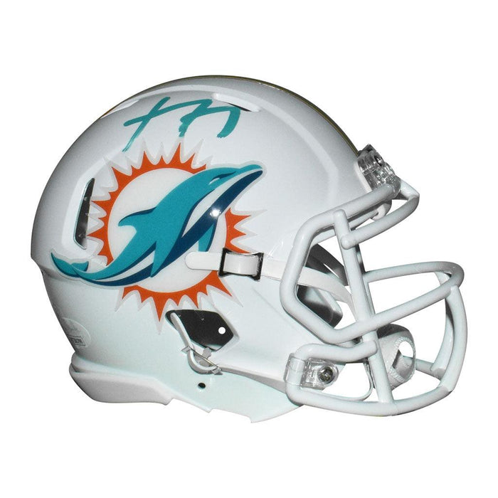 Xavien Howard Signed Miami Dolphins Speed Mini Replica White Football Helmet (JSA) - RSA