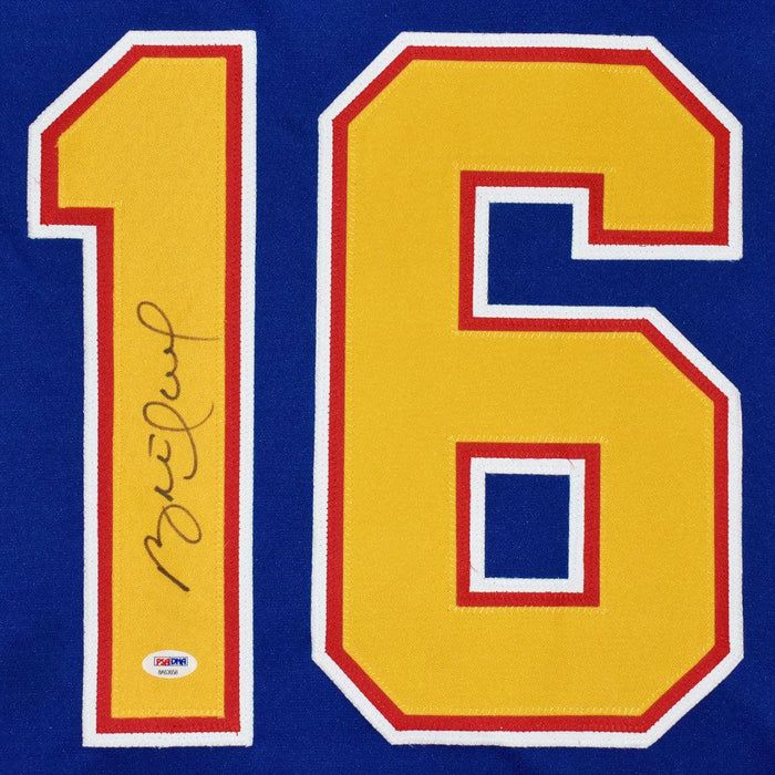 Autographed/Signed Brett Hull St. Louis Retro Blue Hockey Jersey PSA/DNA COA