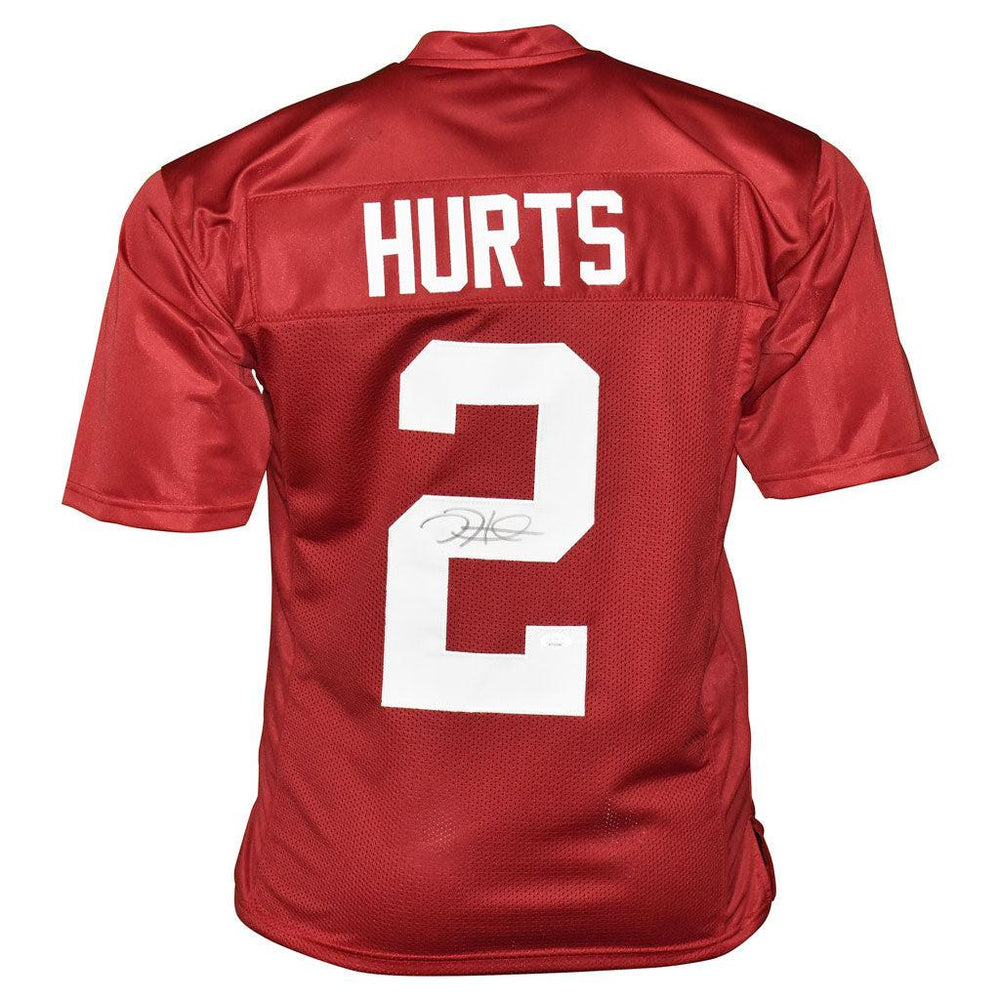 Alabama Crimson Tide No2 Jalen Hurts Red Limited Stitched NCAA Jersey