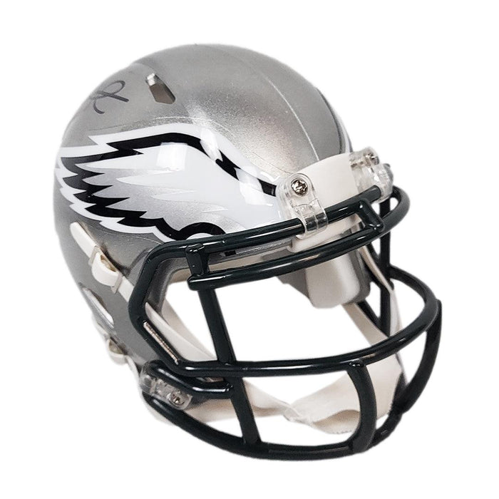 Jalen Hurts Signed Philadelphia Eagles White Speed Mini Football Helmet  (JSA)