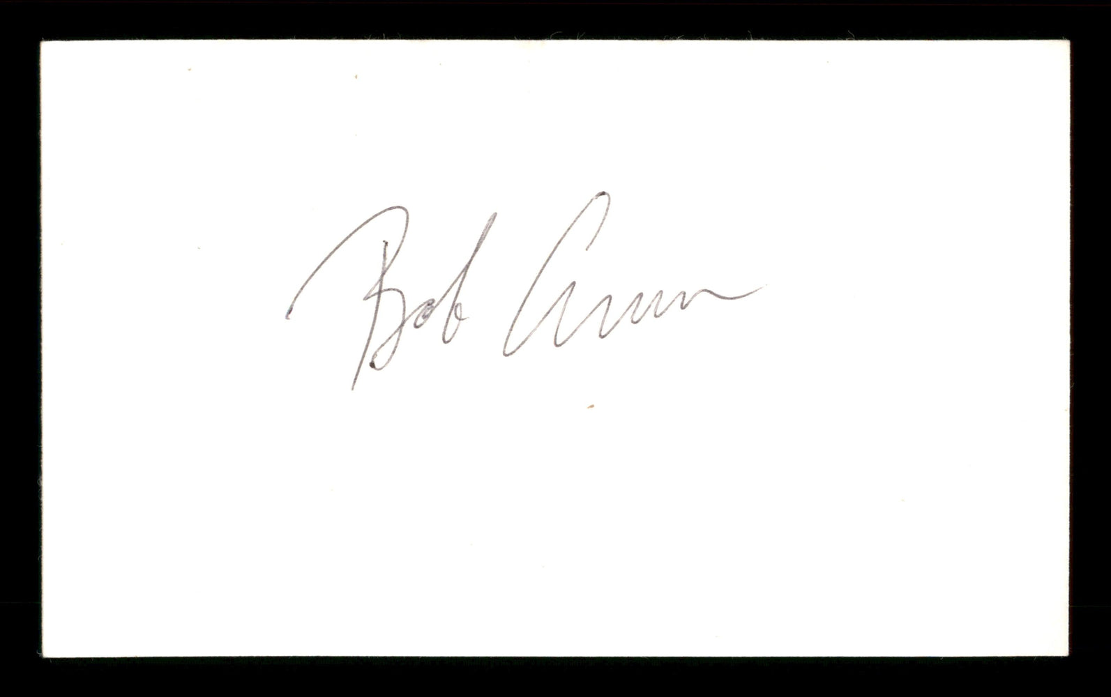 Bob Arum Autographed 3x5 Index Card Promoter SKU #186905 - RSA