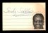 Sandy Saddler Autographed 2x3 Cut SKU #186931 - RSA