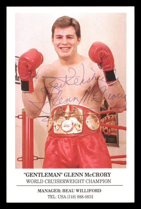 Glenn McCrory Autographed 4x6 Photo "Best Wishes" SKU #186932 - RSA