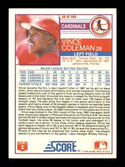 Vince Coleman Belt Baseball Card Belt