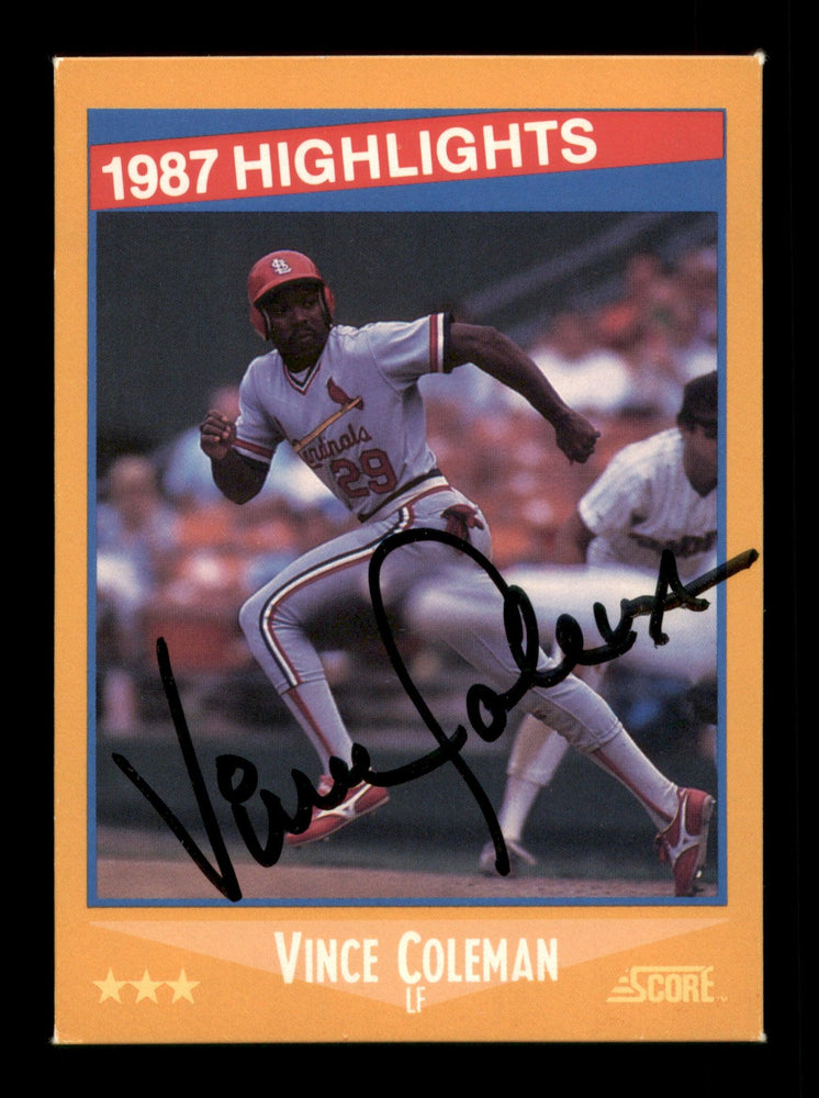 Vince Coleman Baseball Cards