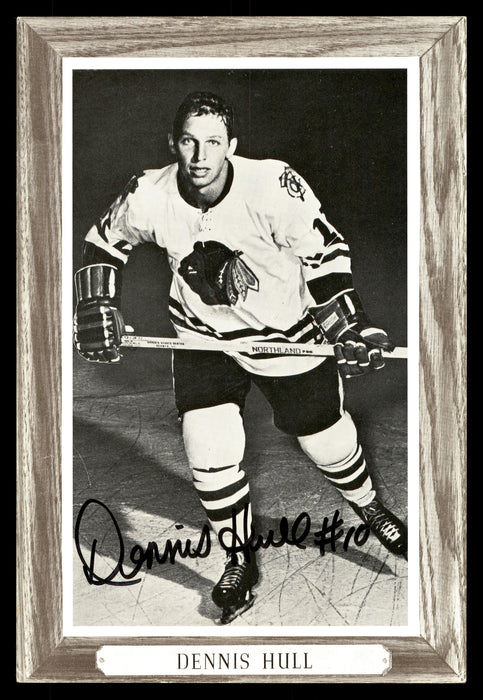 Dennis Hull Autographed 1964-67 Beehive Group 3 4.5x6.5 Photo Chicago Blackhawks SKU #178199 - RSA