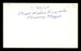 Benny Meyer Autographed 3x5 Index Card Brooklyn Dodgers "Best Wishes Kiyoshi" SKU #174057 - RSA