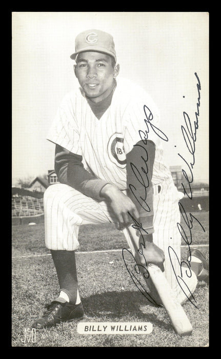 Billy Williams Autographed 3.25x5.5 Postcard Chicago Cubs Signed