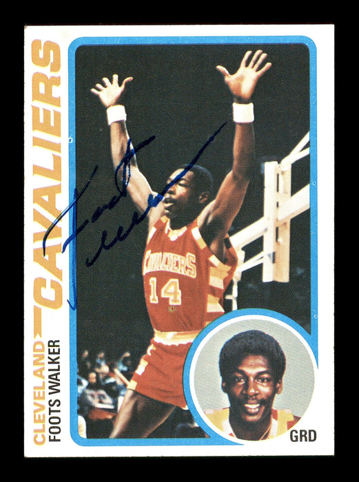 Foots Walker Autographed 1978-79 Topps Rookie Card #127 Cleveland Cavaliers SKU #167381 - RSA