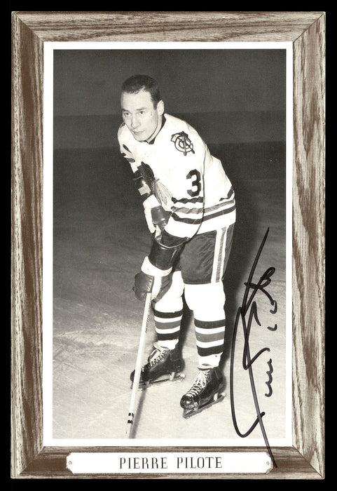 Pierre Pilote Autographed 1964-67 Beehive Group 3 4.5x6.5 Photo Chicago Blackhawks SKU #176444 - RSA