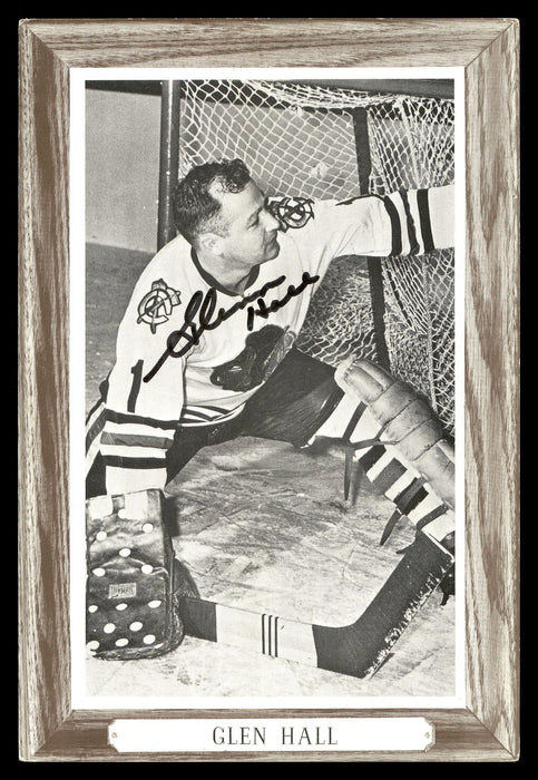 Glenn Hall Autographed 1964-67 Beehive Group 3 4.5x6.5 Photo Chicago Blackhawks SKU #176455 - RSA