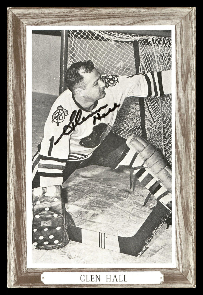 Glenn Hall Autographed 1964-67 Beehive Group 3 4.5x6.5 Photo Chicago Blackhawks SKU #176455 - RSA